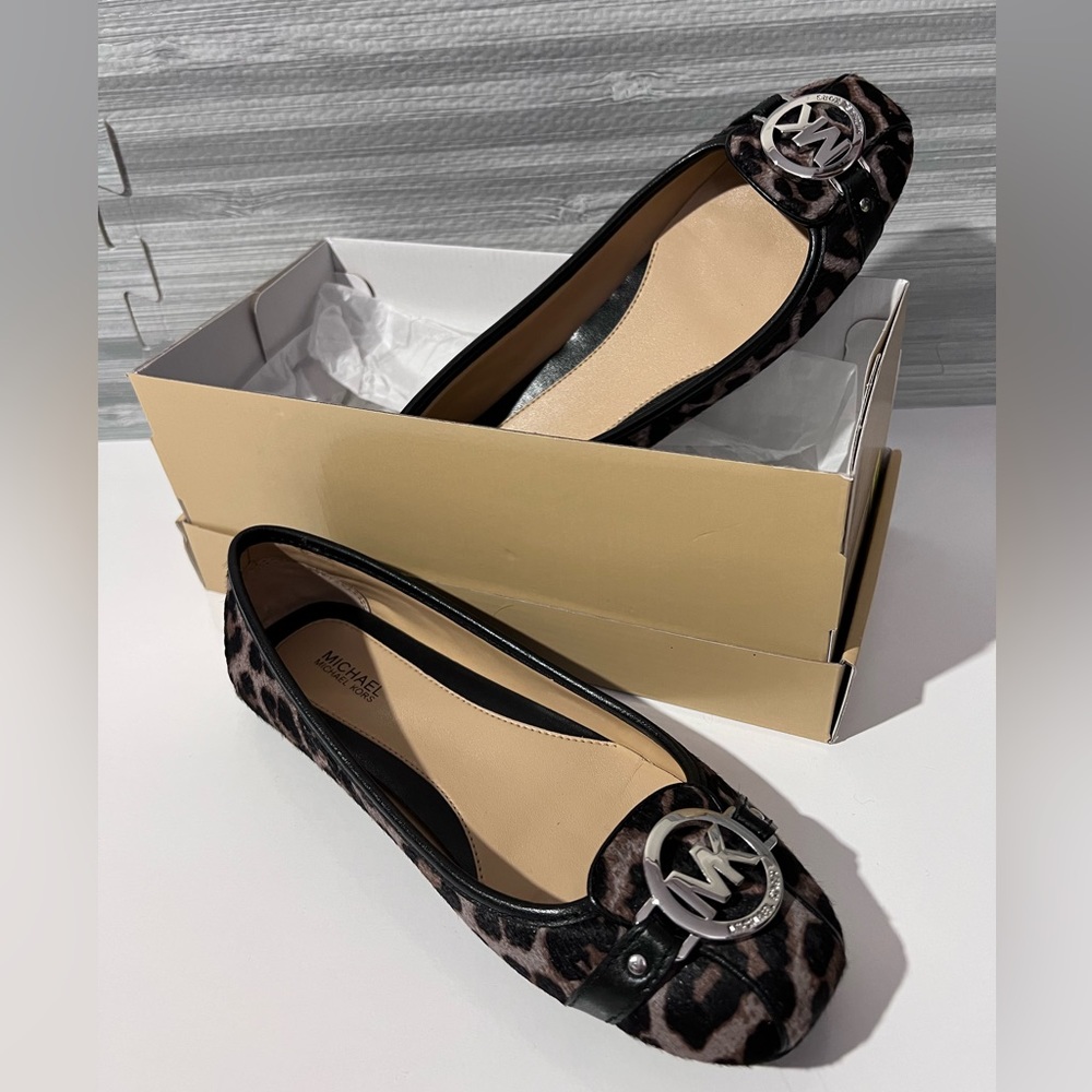 Michael Kors Leopard Ballet Slip On Flats